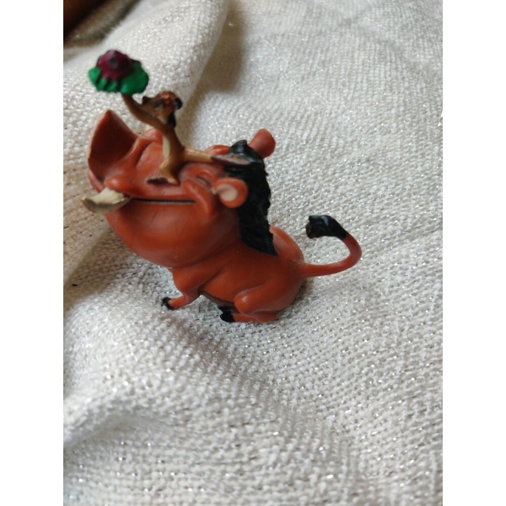 Vintage The Lion King Timon & Pumbaa PVC Figure Cake Topper Applause Disney